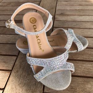 Little girls fancy sandals.